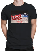 Officially Licensed Coca Cola Coke Is It! - Iconic Coca-Cola Ad Men's T-shirt