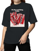 Officially Licensed Coca Cola The Real Thing Coca-Cola Cans Women's T-shirt