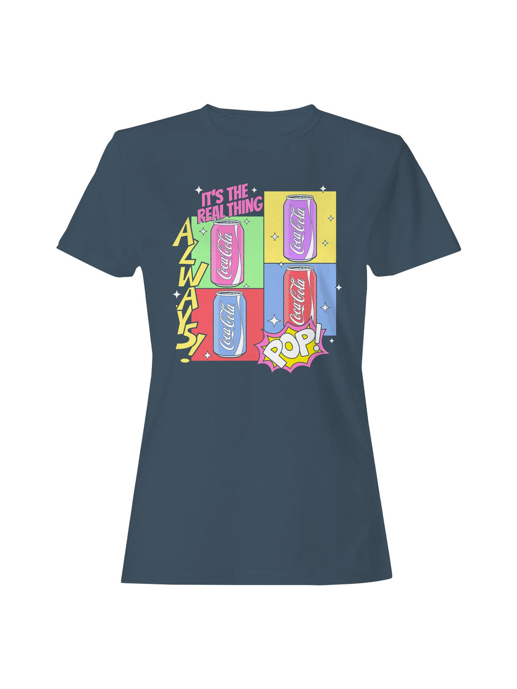 Officially Licensed Coca Cola Retro Coca-Cola Pop Art Design Women's T-shirt