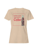 Officially Licensed Coca Cola Buy the World a Coke Graphic Women's T-shirt