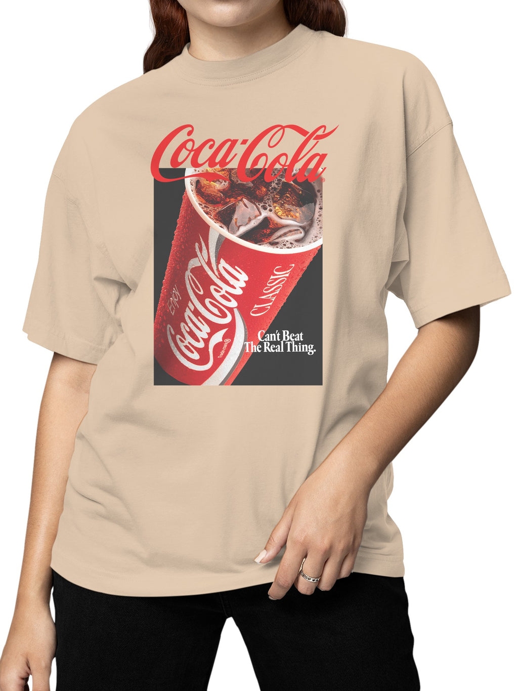 Officially Licensed Coca Cola Coca-Cola Classic Real Thing Women's T-shirt