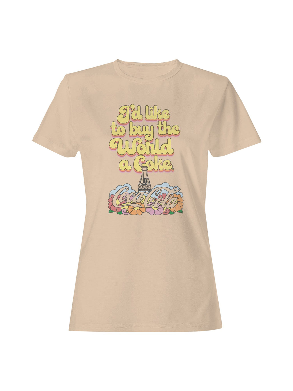 Officially Licensed Coca Cola World Coke Buy Vintage Design Women's T-shirt