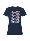 Officially Licensed Coca Cola Coca-Cola Patriotic Stars Design Women's T-shirt