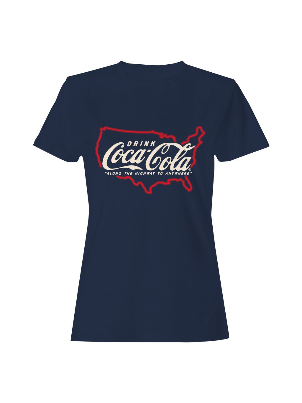 Officially Licensed Coca Cola Coca-Cola Highway to Anywhere Women's T-shirt