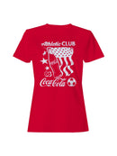 Officially Licensed Coca Cola Coca-Cola Athletic Club Retro Women's T-shirt