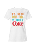 Officially Licensed Coca Cola Share the Happiness with Coke Women's T-shirt