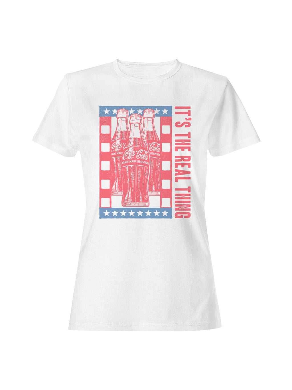 Officially Licensed Coca Cola Vintage Coca-Cola Bottles Design Women's T-shirt