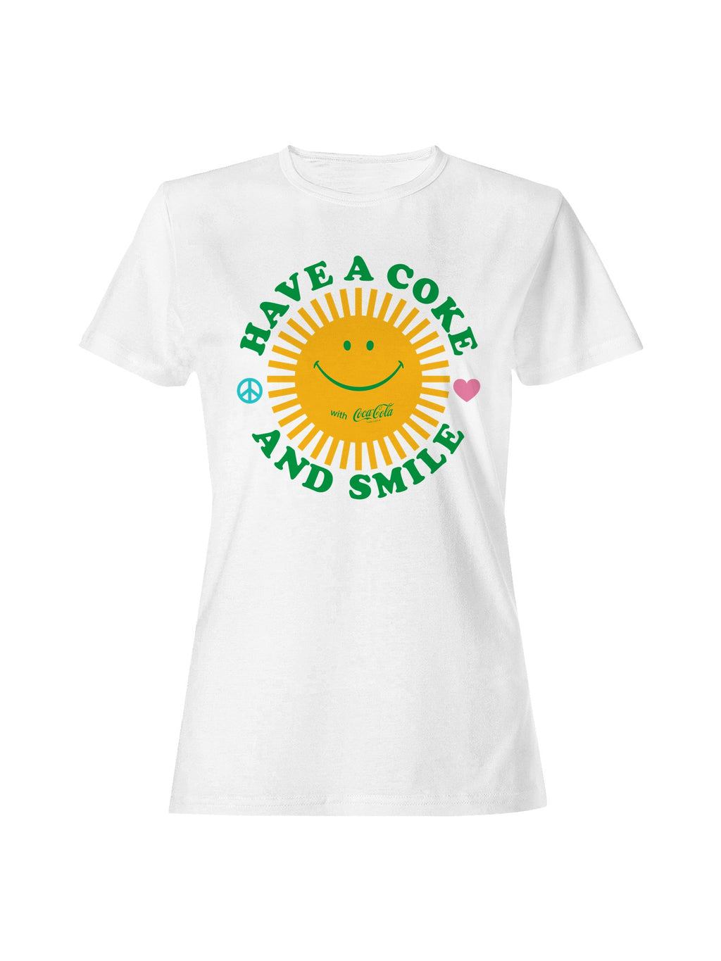 Officially Licensed Coca Cola Have a Coke and Smile Design Women's T-shirt