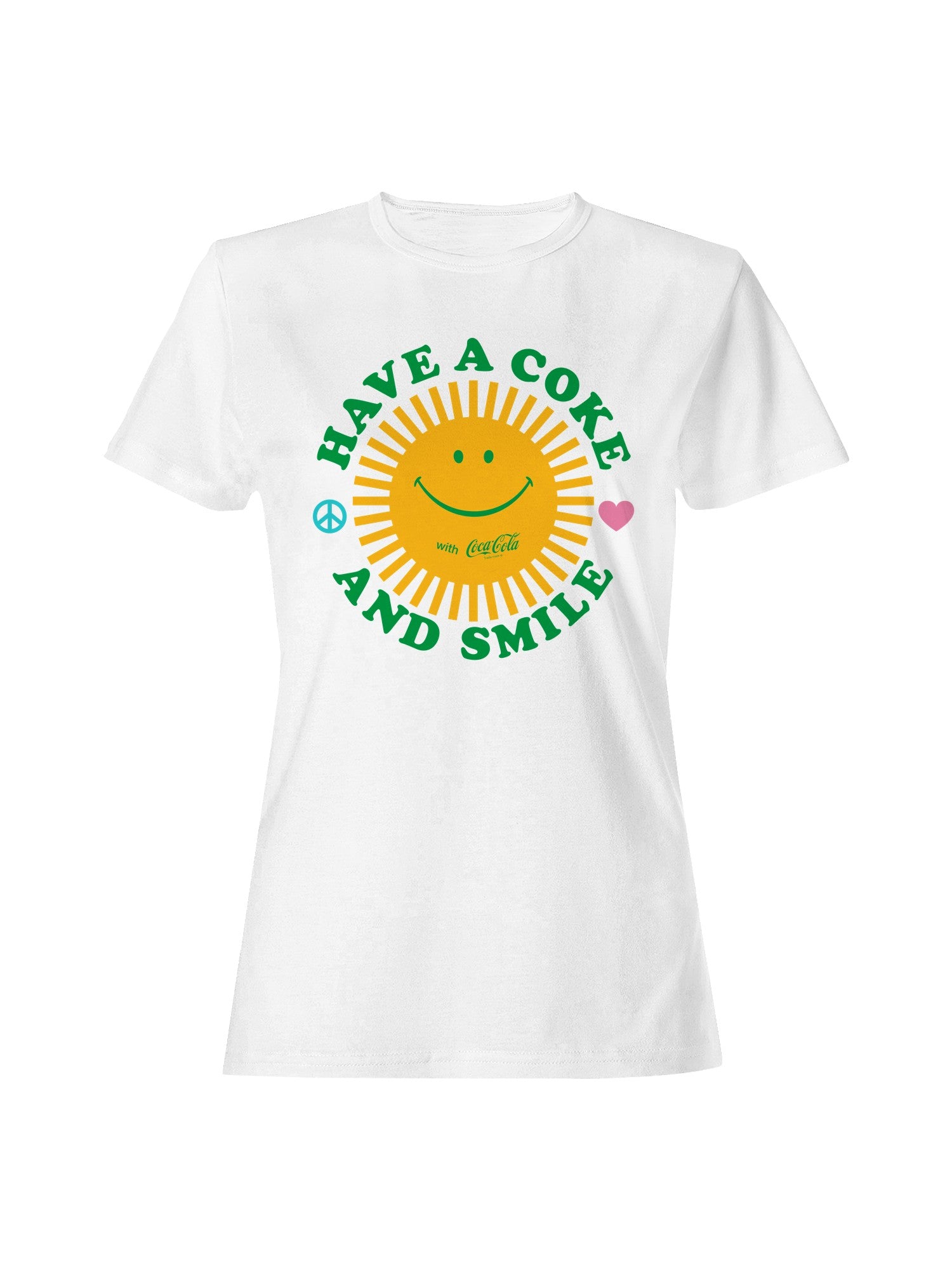 Officially Licensed Coca Cola Have a Coke and Smile Design Women's T-shirt