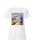 Officially Licensed Coca Cola Retro Pop Art Coke Design Women's T-shirt