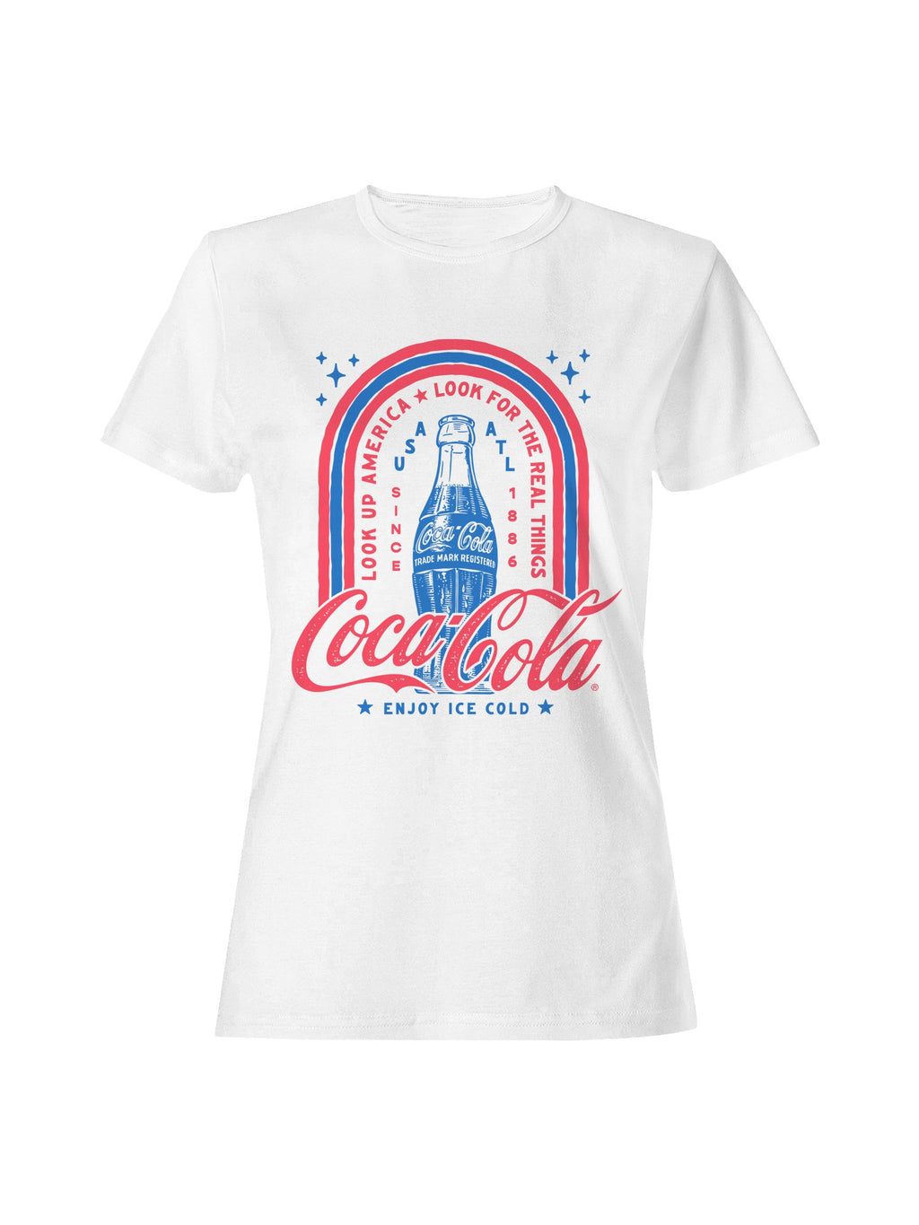Officially Licensed Coca Cola Retro Coca-Cola Vintage Graphic Women's T-shirt